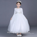 2017 long communion dress celebrity dress white evening dress long sleeve